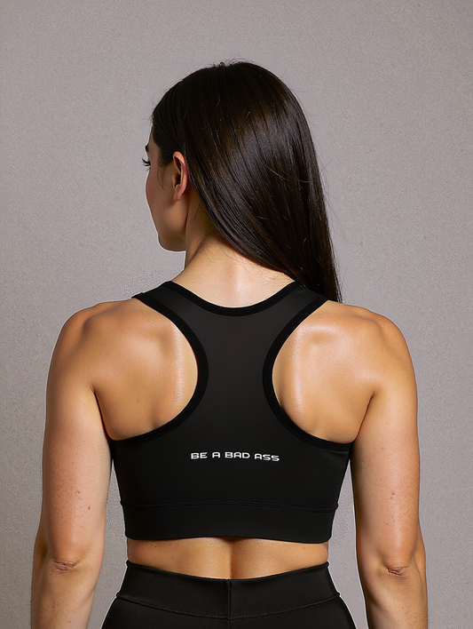 Sports bra black back - basquaredfitness