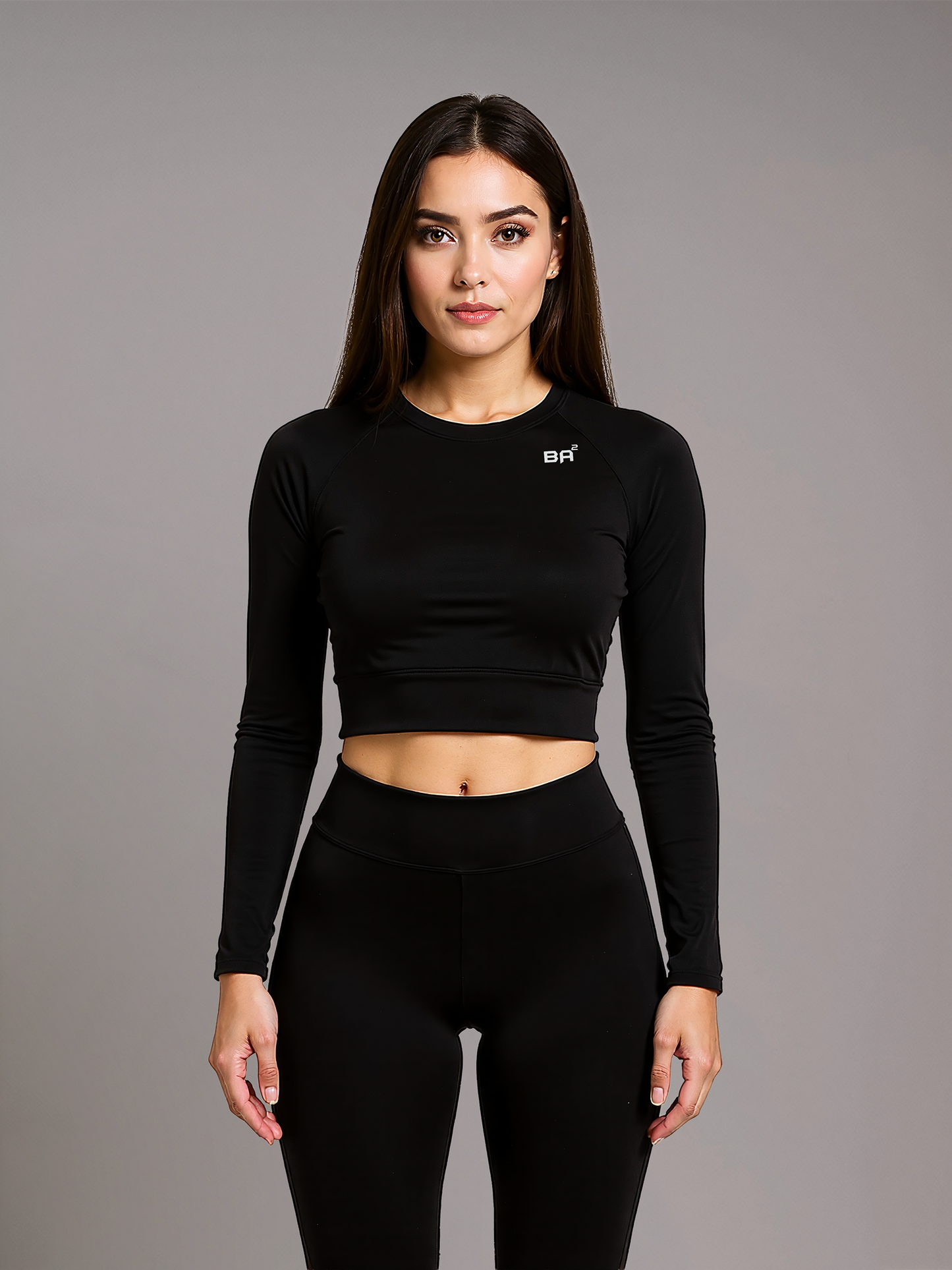 Recycled Long-Sleeve Crop Top