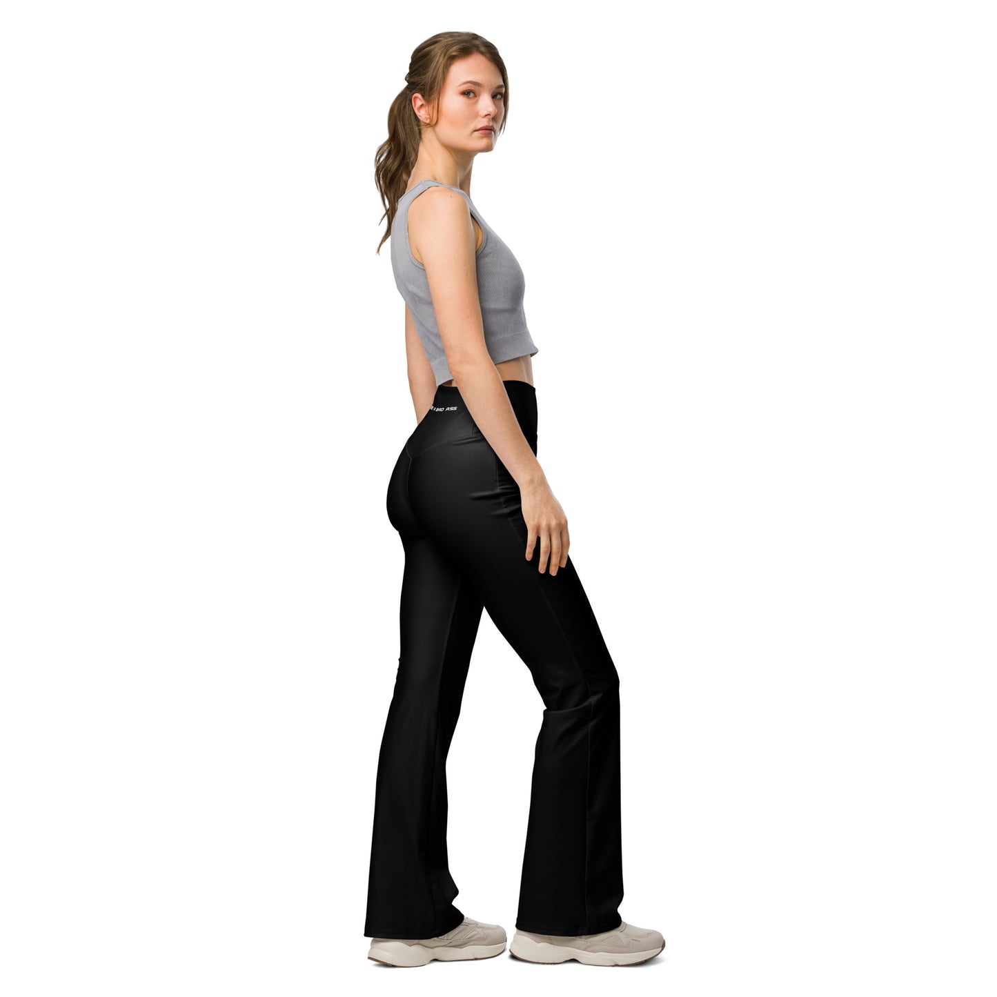 flare leggings black right - basquaredfitness