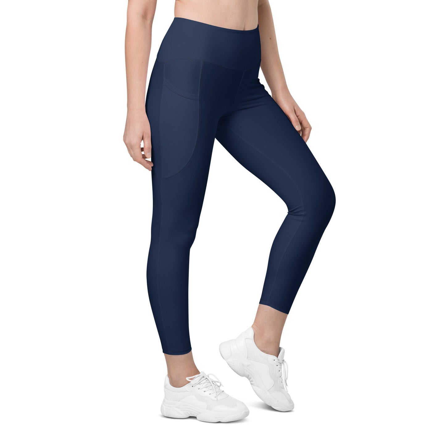 recycled leggings with pocket navy right - basquaredfitness