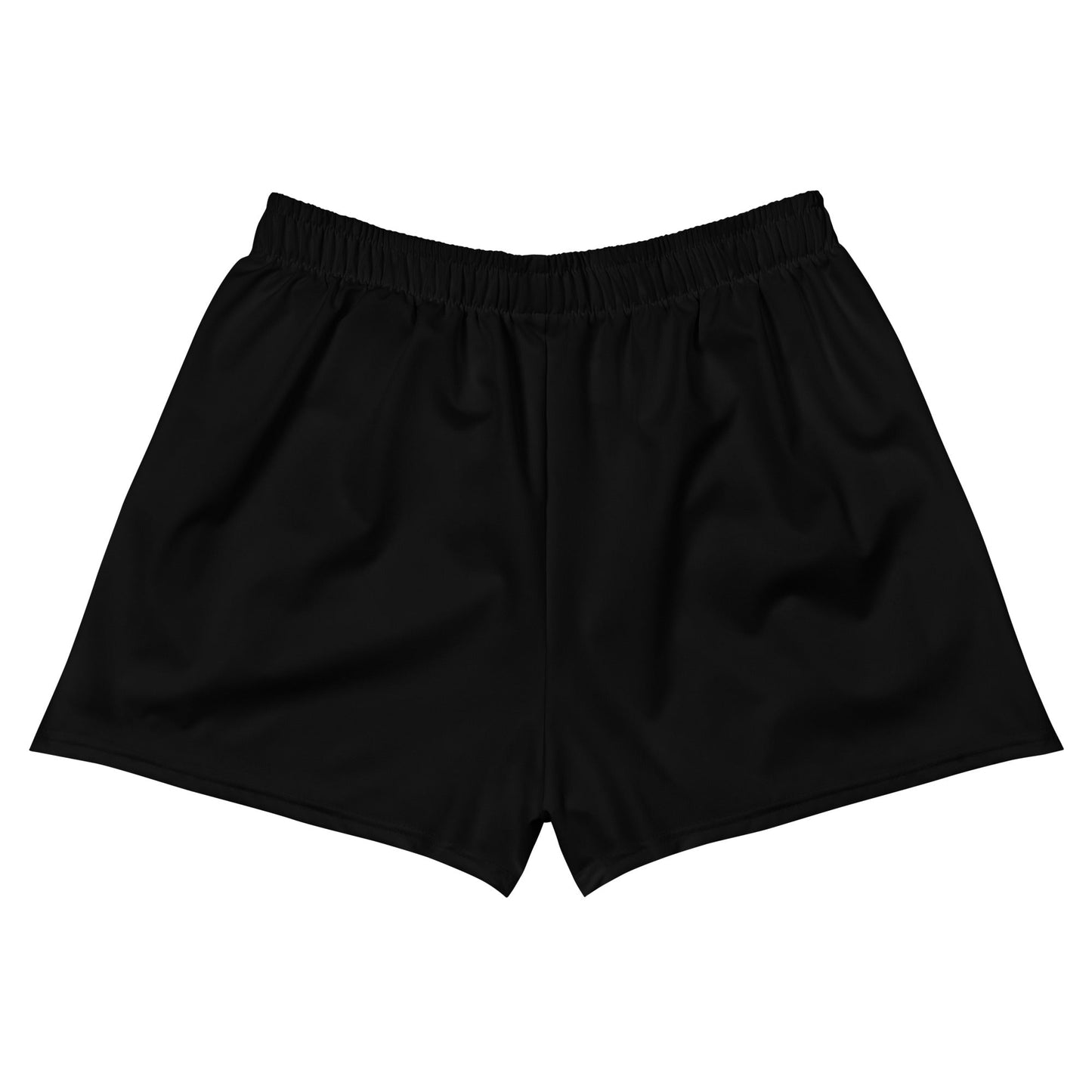 unisex athletic shorts black back - basquaredfitness