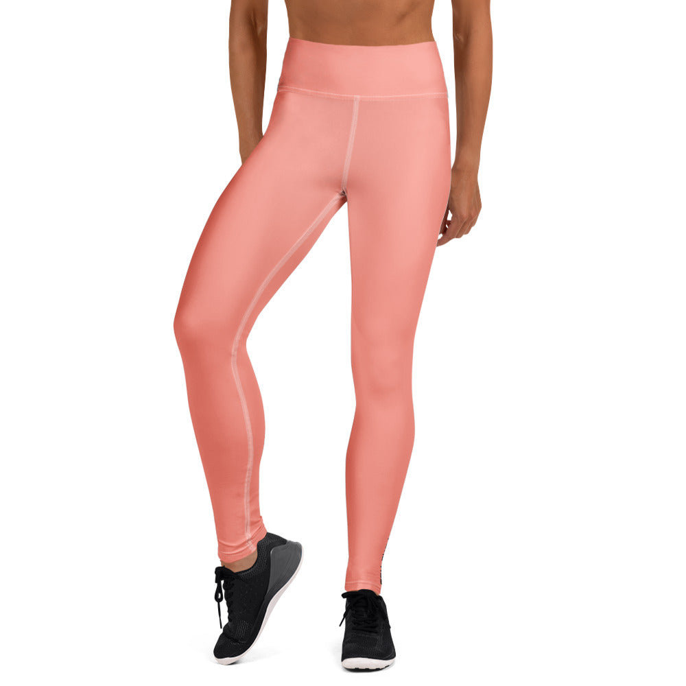 yoga leggings rose bud front - basquaredfitness
