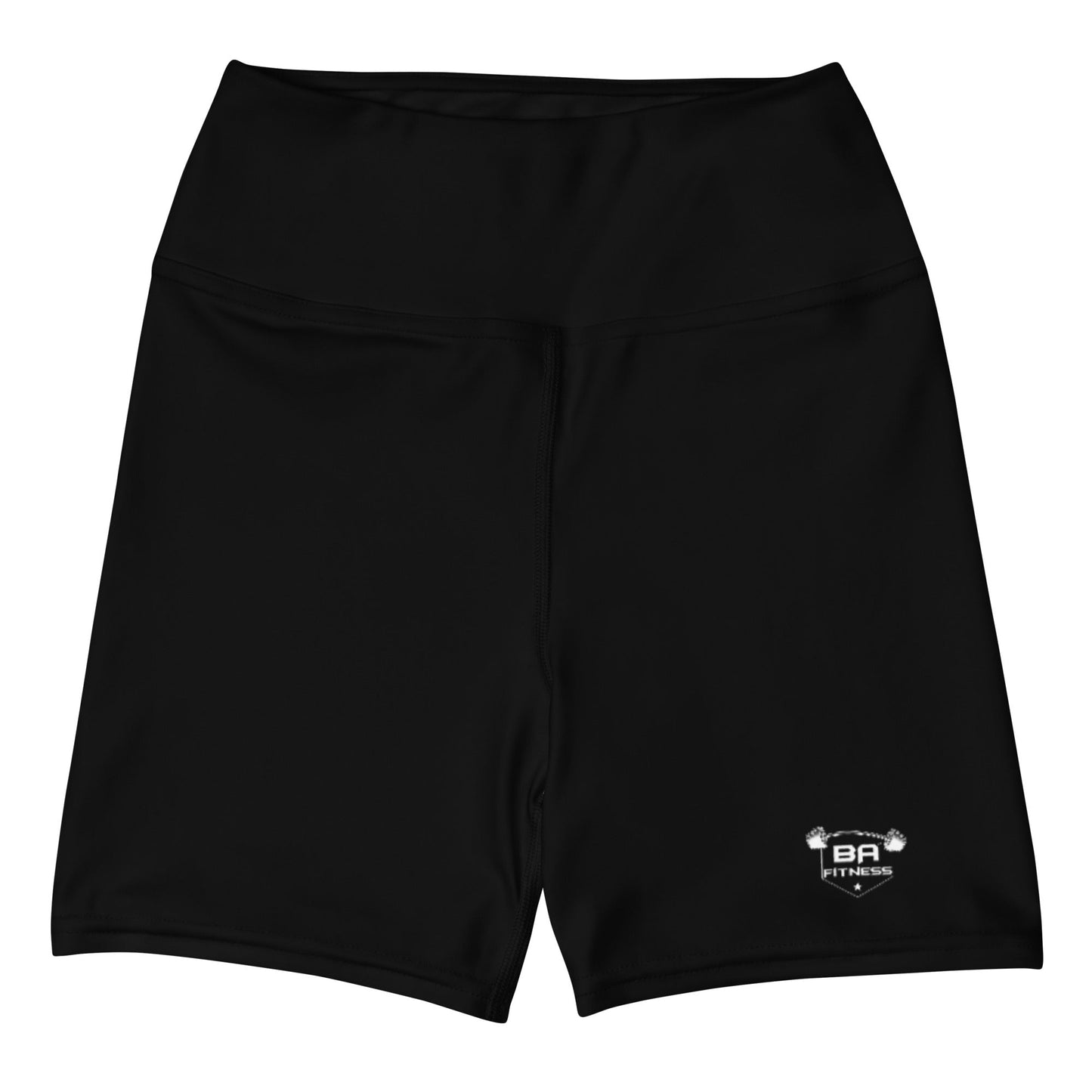 yoga shorts black front - basquaredfitness