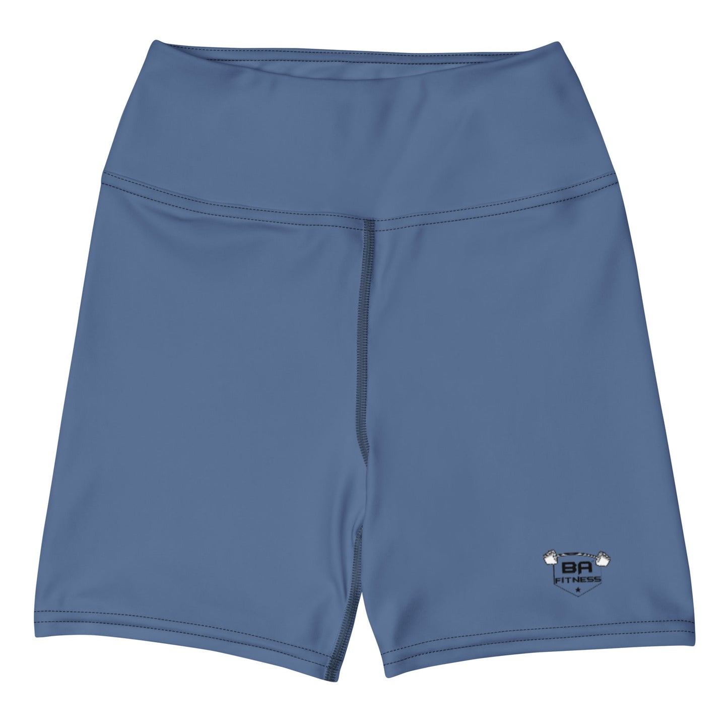 yoga shorts kashmir blue front - basquaredfitness