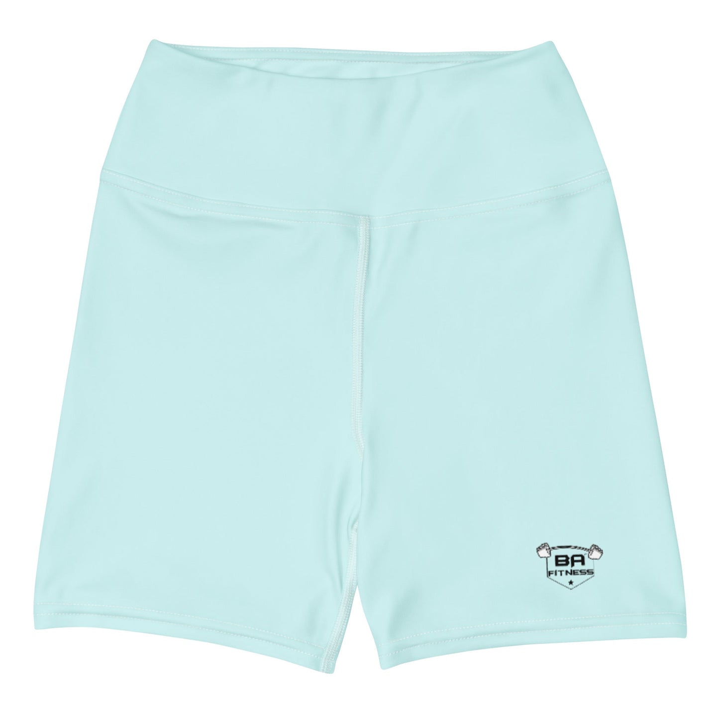 yoga shorts light cyan front - basquaredfitness