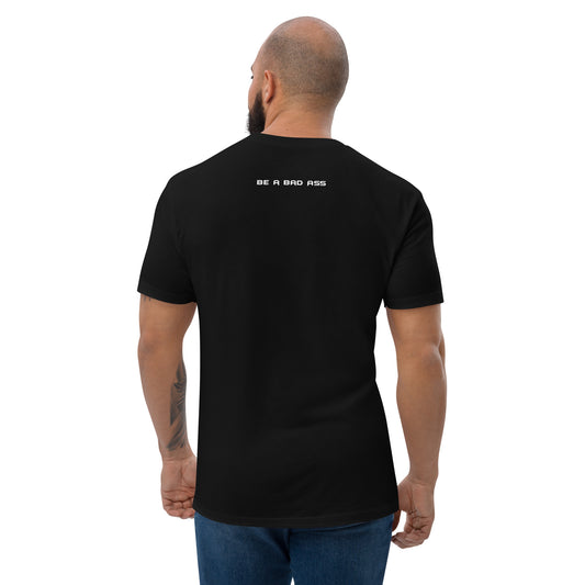 mens fitted t-shirt black back - basquaredfitness