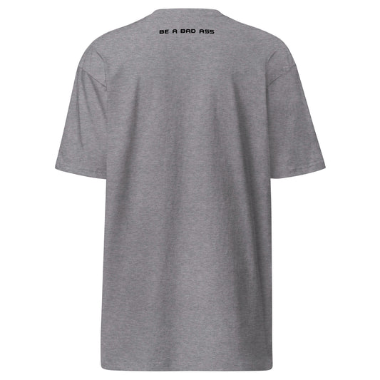 premium heavyweight tee carbon grey back - basquaredfitness