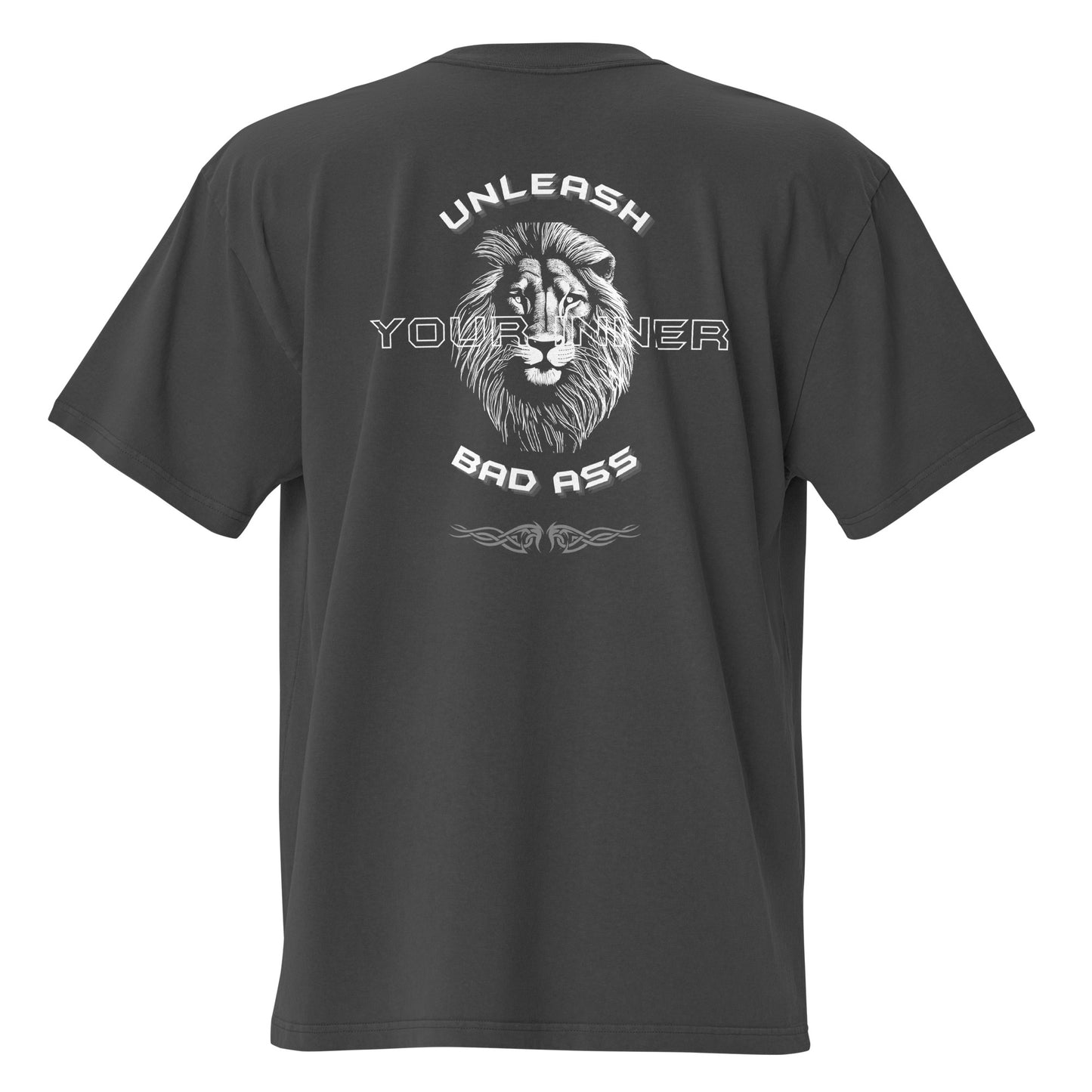 oversized faded t shirt faded black back - basquaredfitness