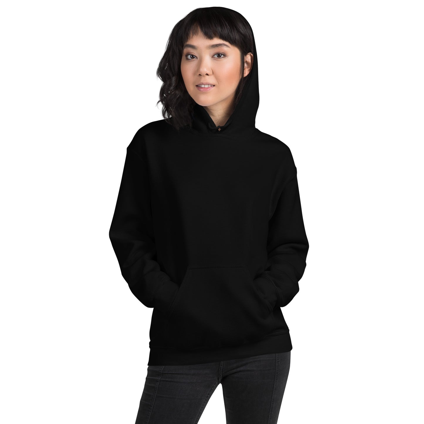 unisex heavy blend hoodie black back - basquaredfitness