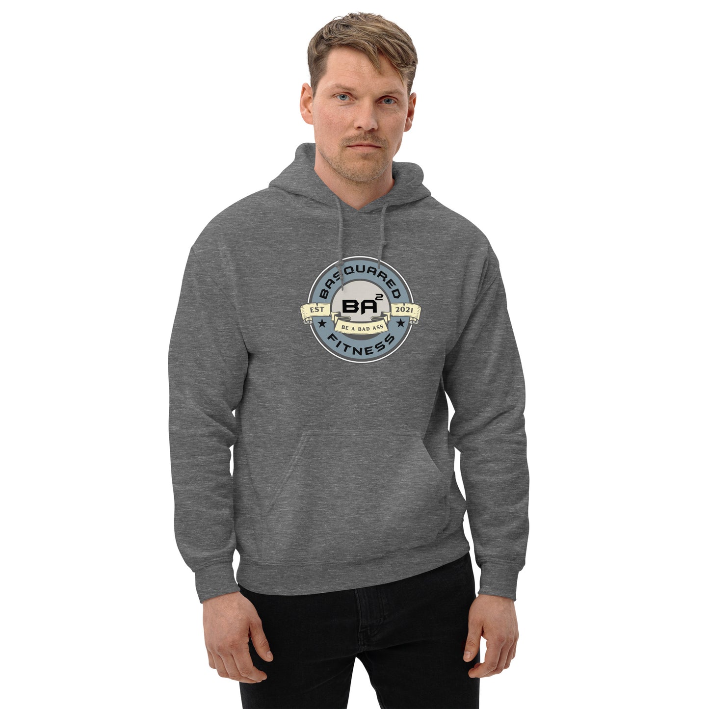 unisex heavy blend hoodie graphite heather front - basquaredfitness