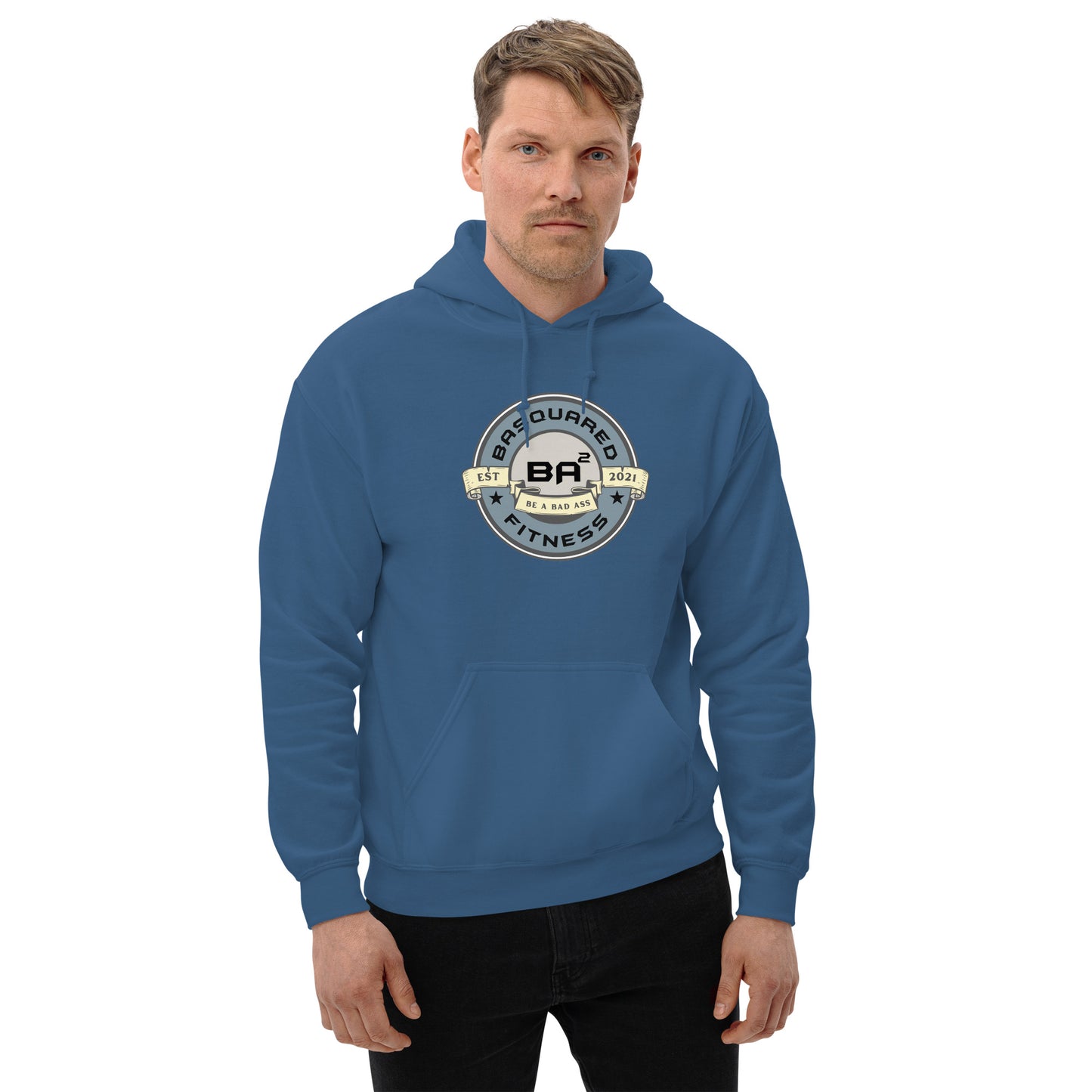 unisex heavy blend hoodie indigo blue front - basquaredfitness