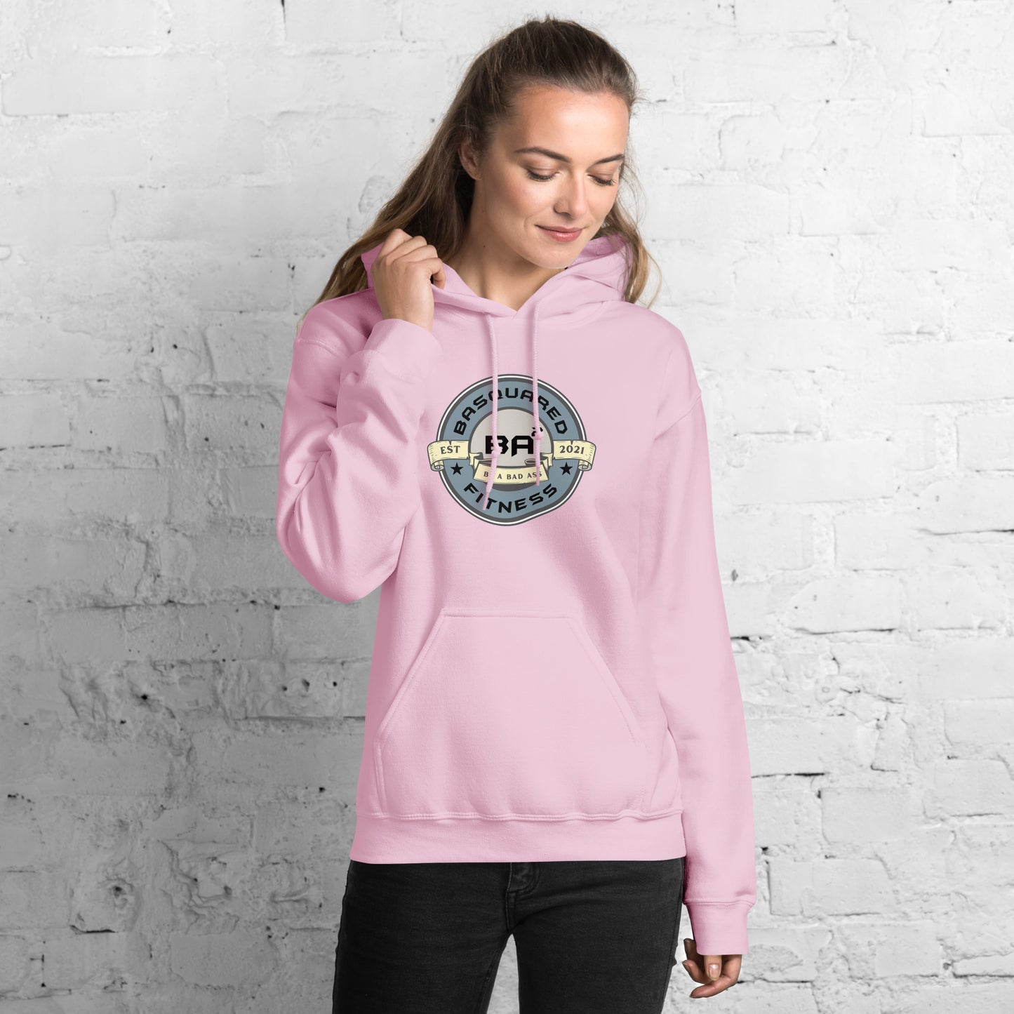 unisex heavy blend hoodie light pink front - basquaredfitness