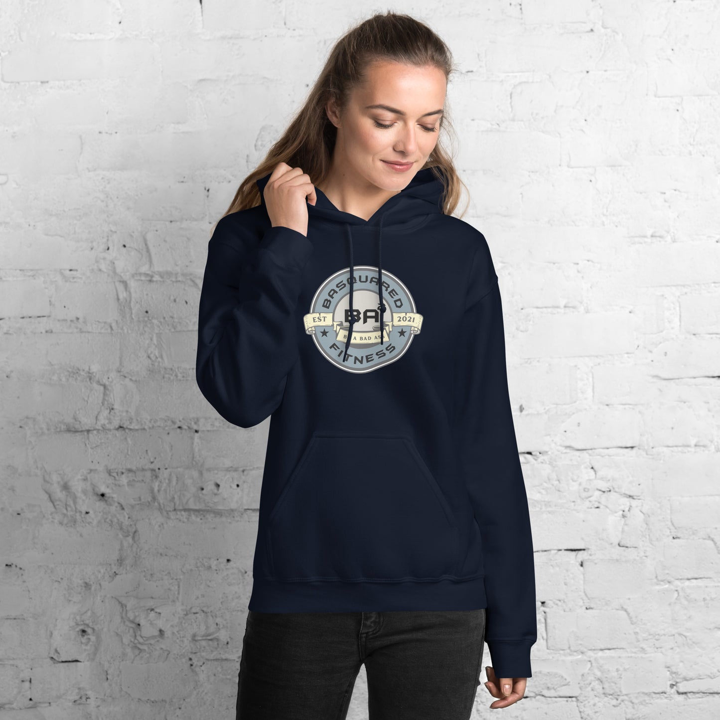 unisex heavy blend hoodie navy front - basquaredfitness