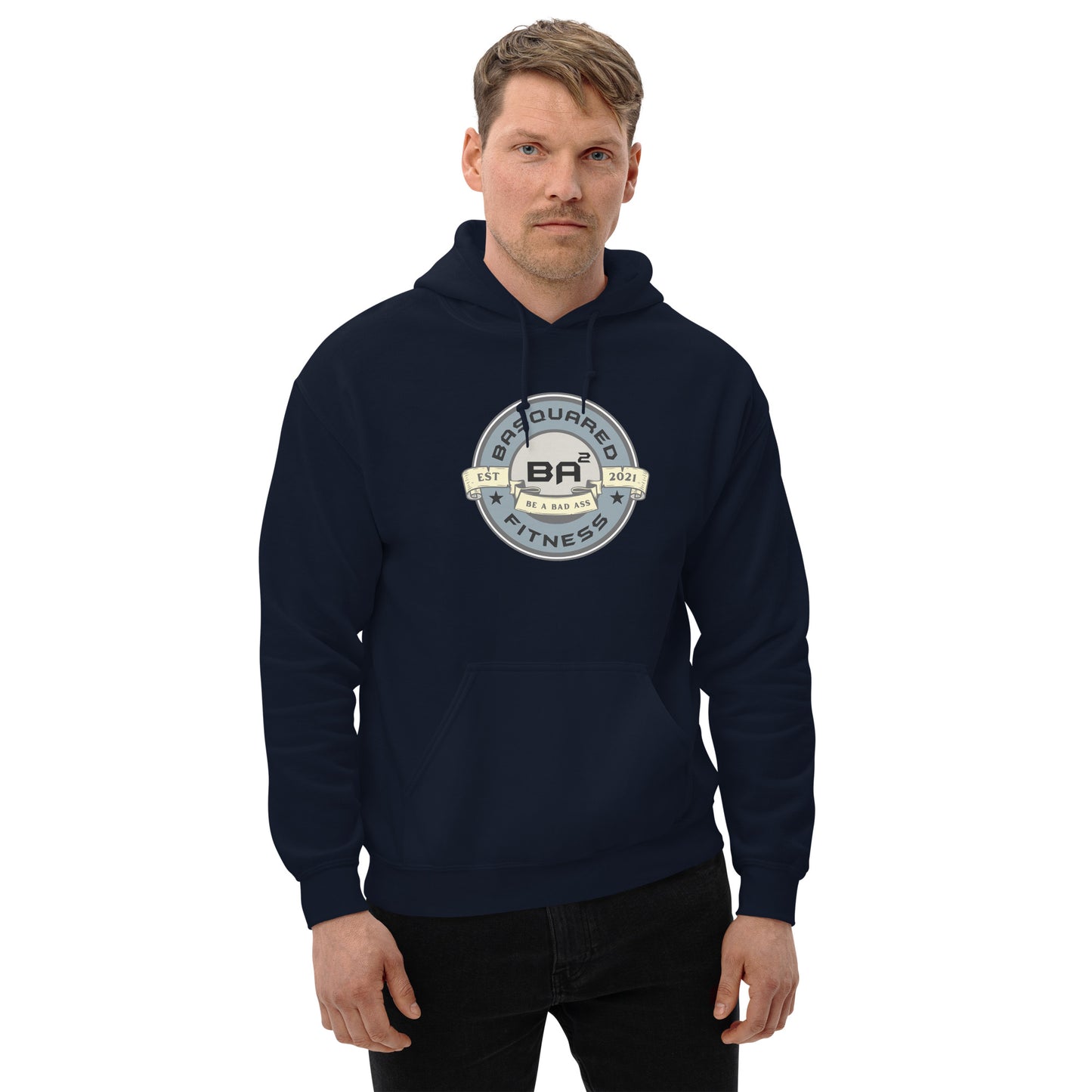 unisex heavy blend hoodie navy front - basquaredfitness