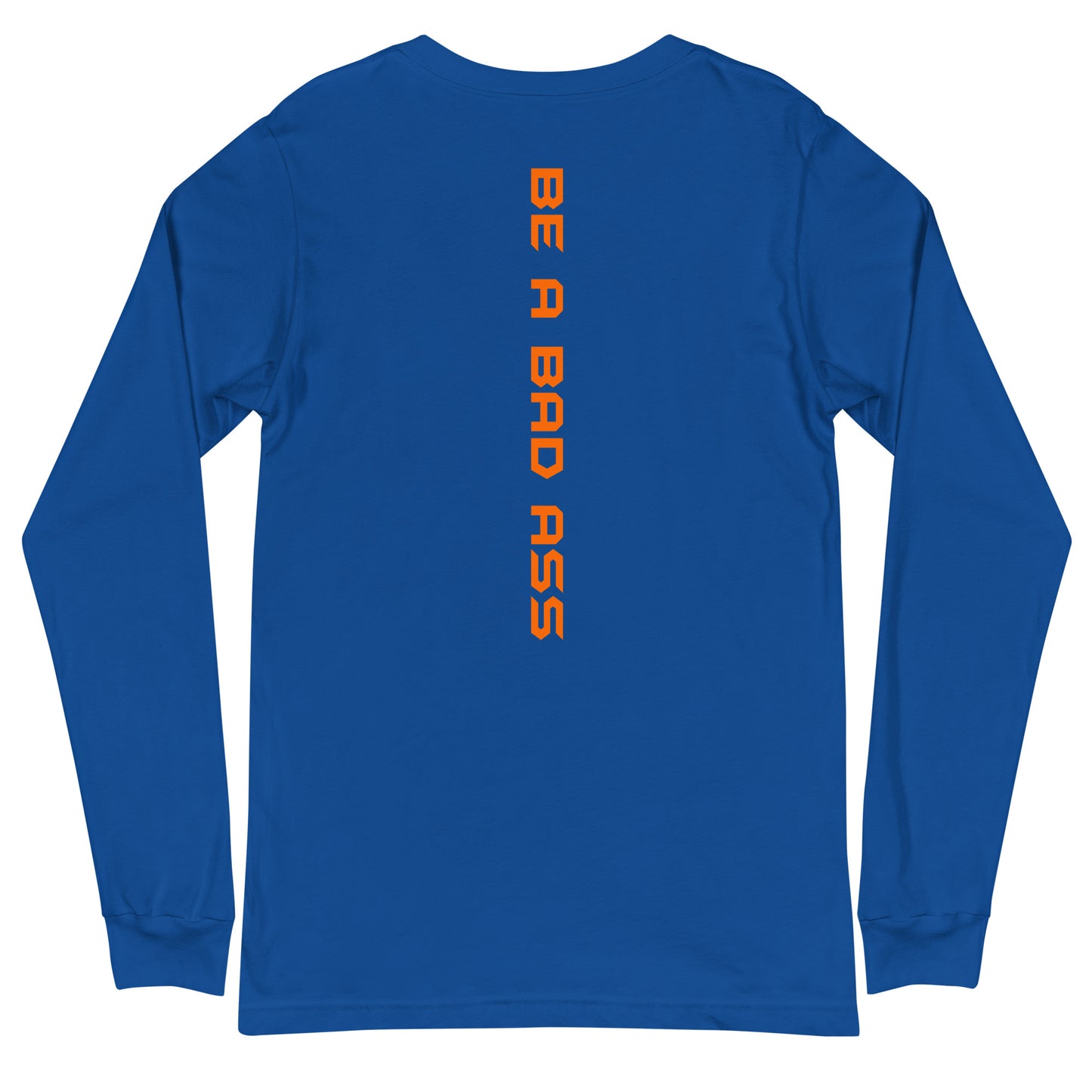 unisex long sleeve tee true royal back - basquaredfitness