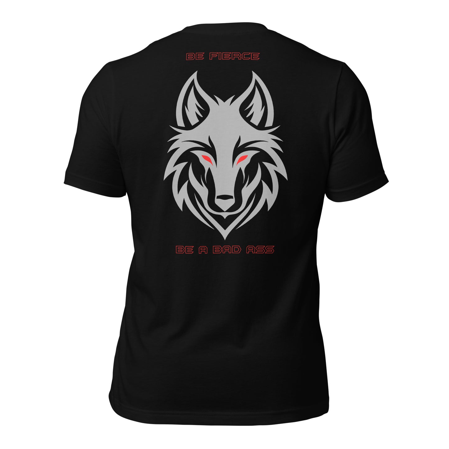 unisex t-shirt black back - basquaredfitness