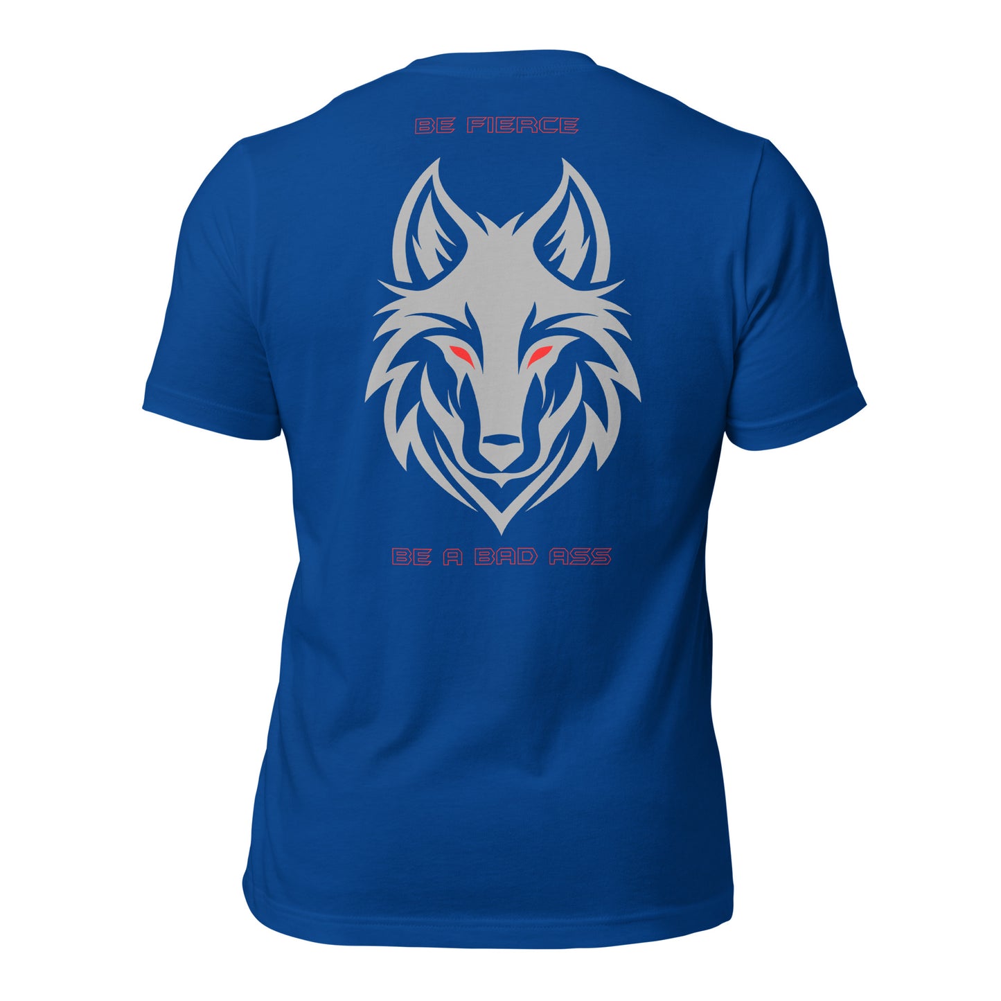 unisex t-shirt true royal back - basquaredfitness