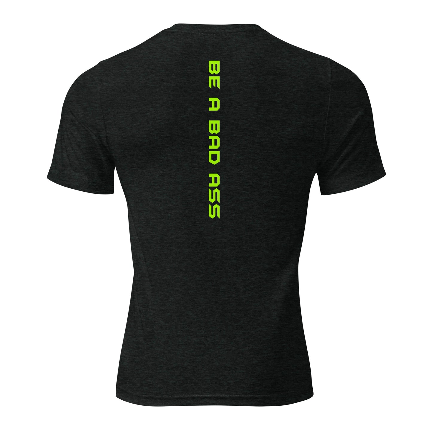 unisex tri-blend t-shirt charcoal black triblend back - basquaredfitness