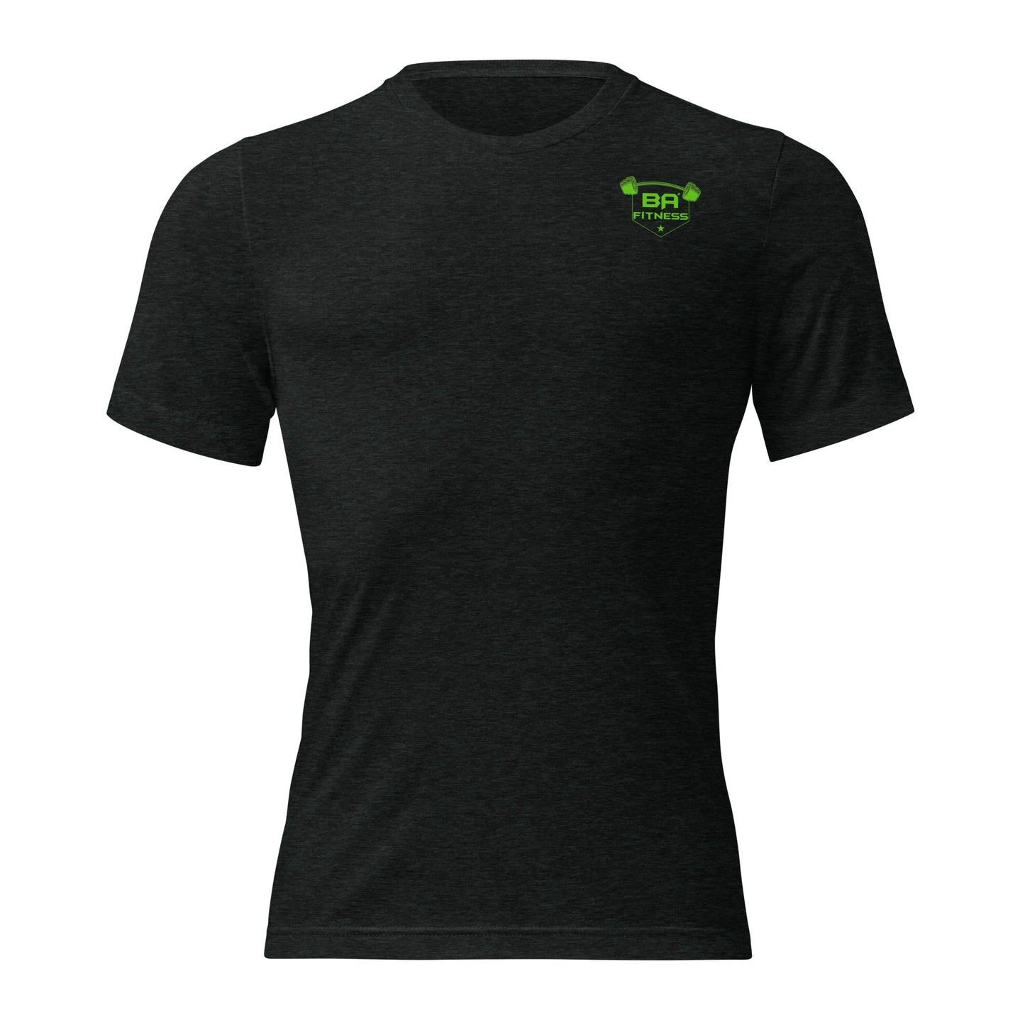 unisex tri-blend t-shirt charcoal black triblend front - basquaredfitness