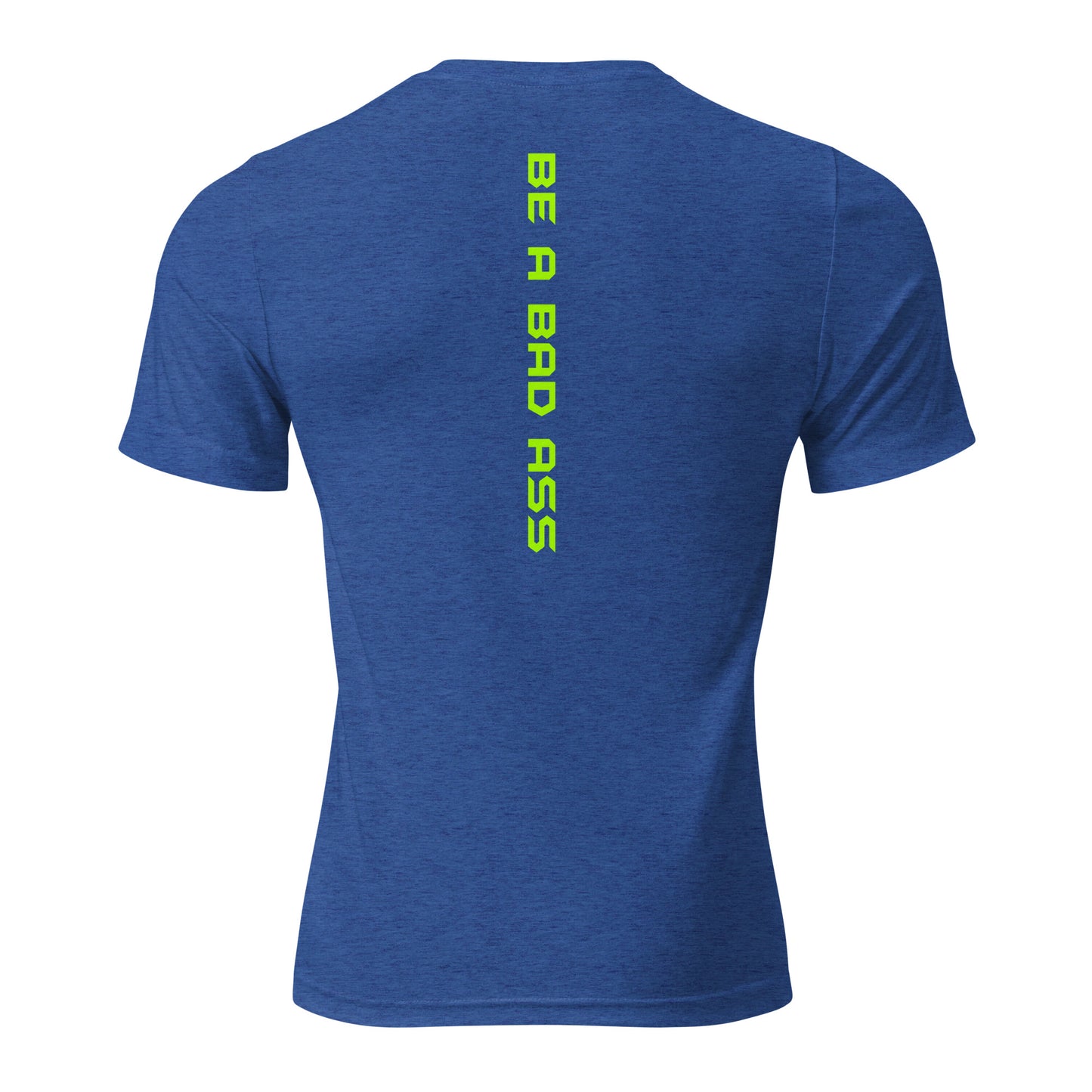 unisex tri-blend t-shirt true royal triblend back - basquaredfitness