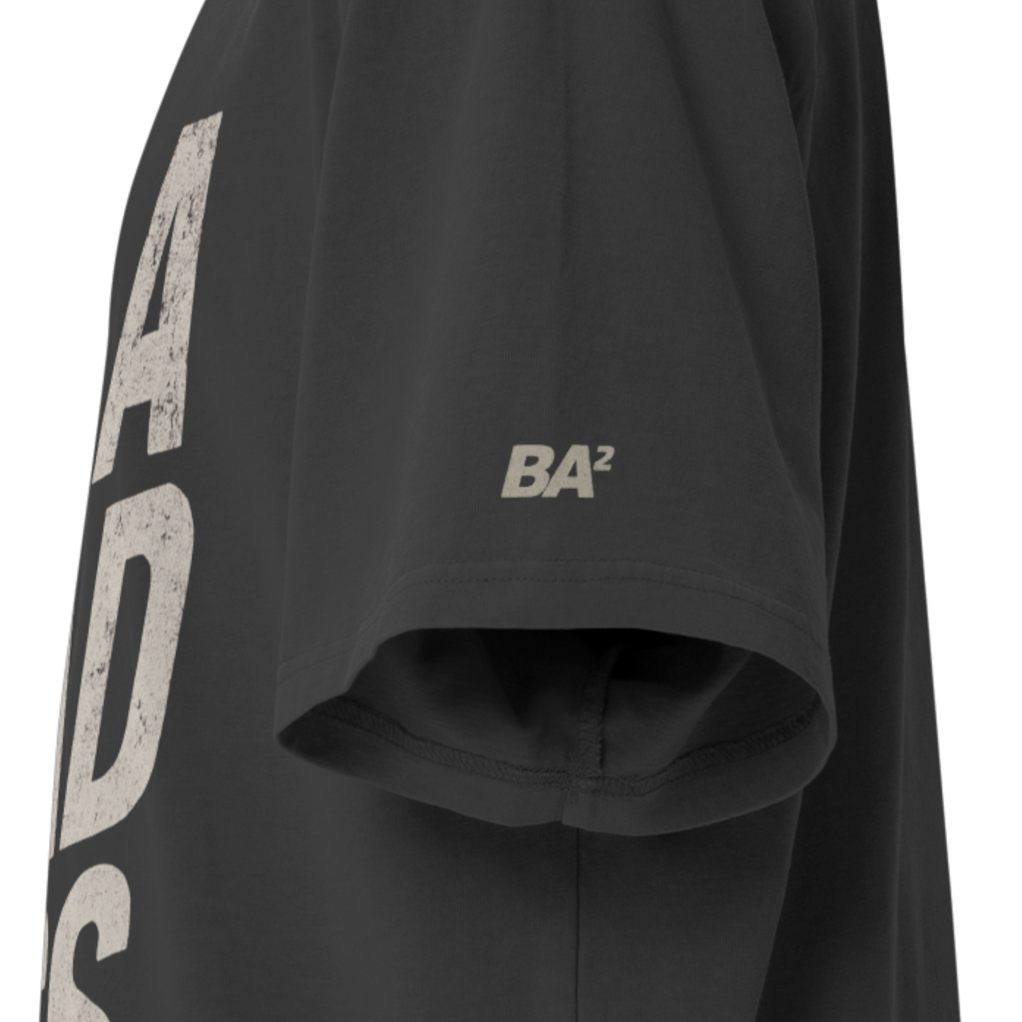 Oversized faded t-shirt - BA² Streetwear Tee Left