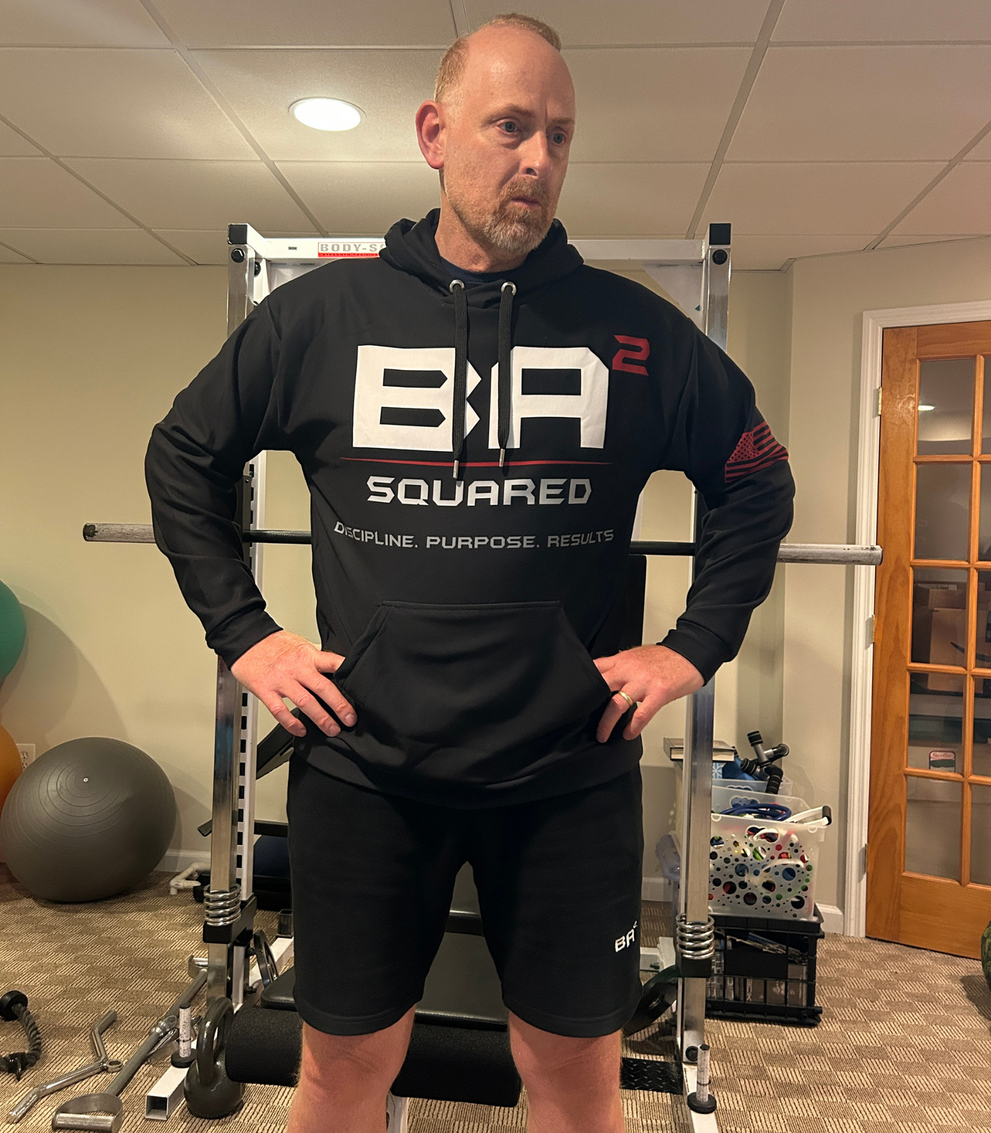 BA² Control The Work Hoodie Black Front