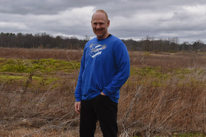 Freedom Collection Long Sleeve Tee - Military Air Forec Dark Cerulean Front