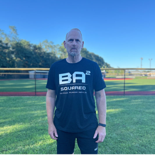 BA² Foundation Tee Charcoal Black Front