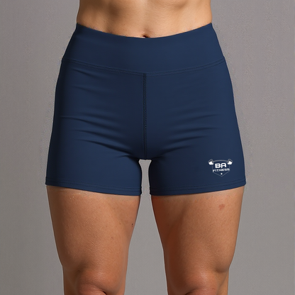 Women's High-Performance Yoga Shorts Navy front