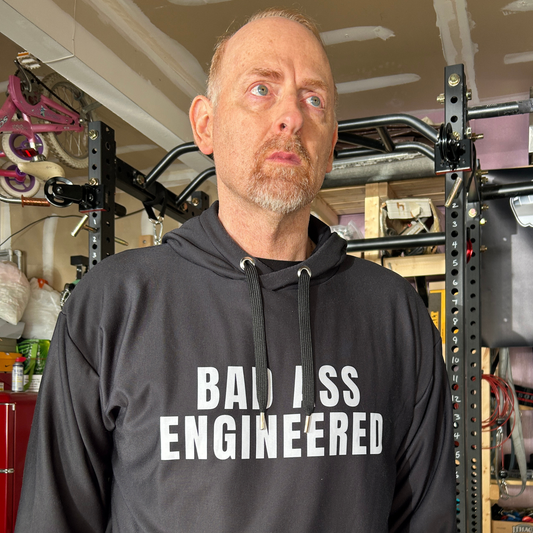 Power Squared Performance Hoodie Black Front