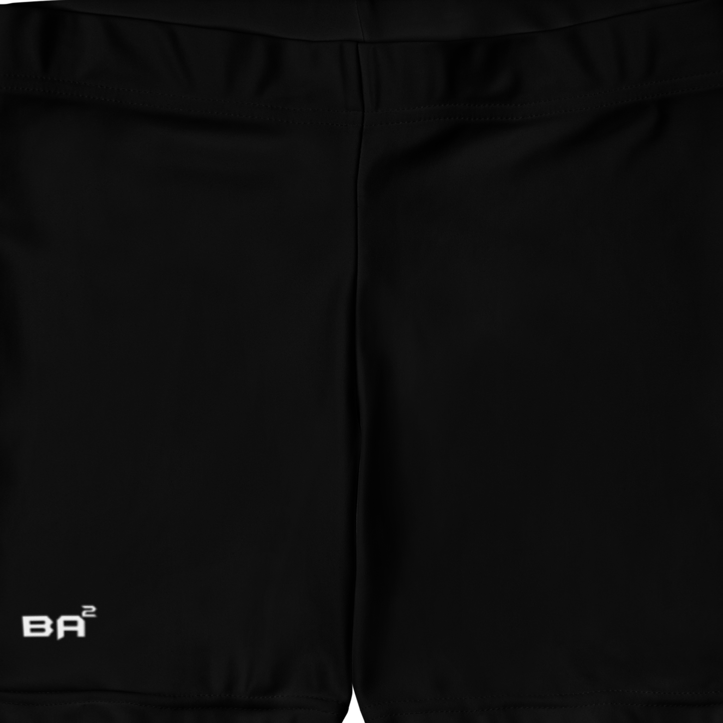 Premium Spandex Shorts Black Front