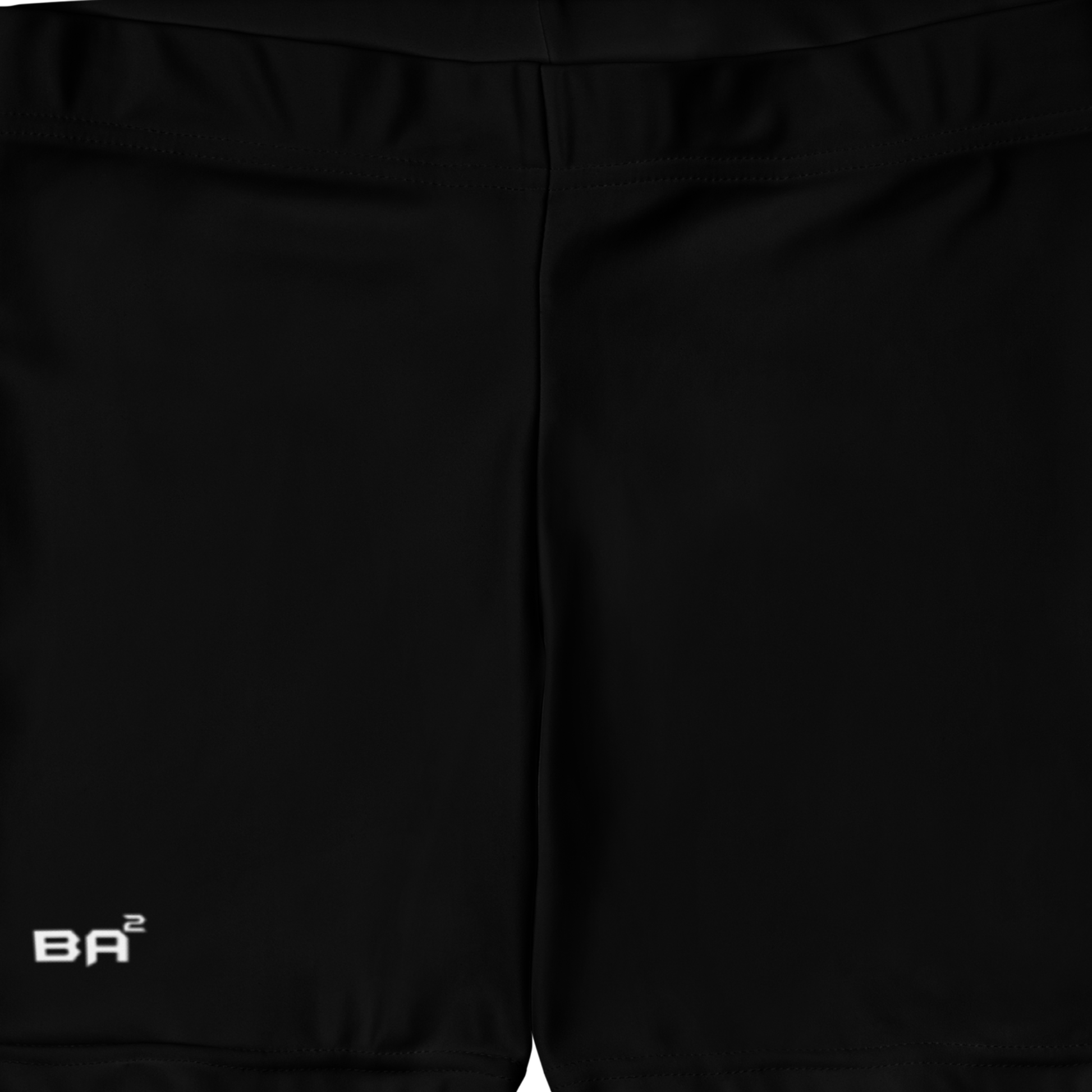 Premium Spandex Shorts Black Front