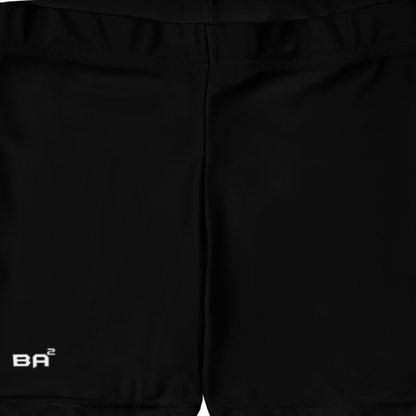 Premium Spandex Shorts Black Front