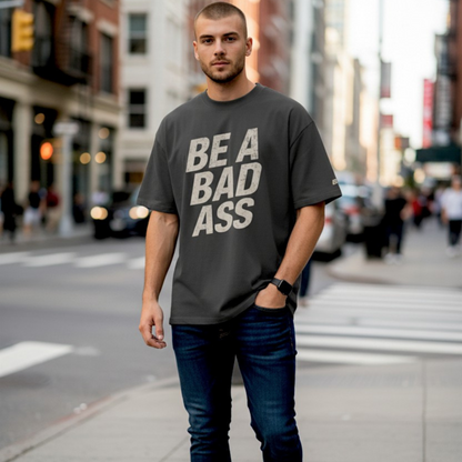 Oversized faded t-shirt - BA² Streetwear Tee Front