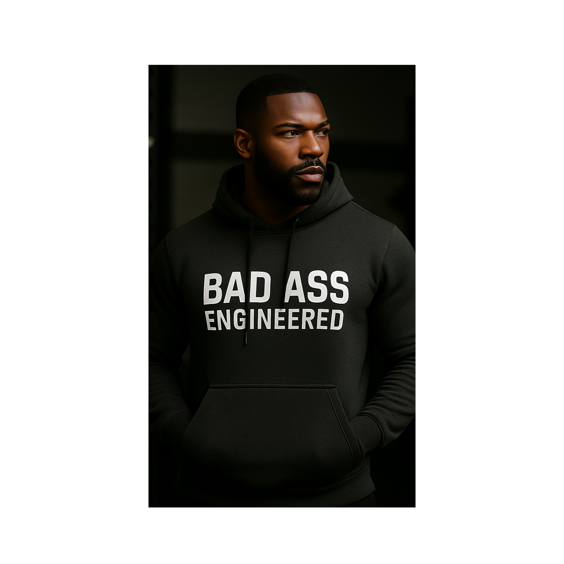 Premium Unisex Hoodie - Performance Comfort Black Front