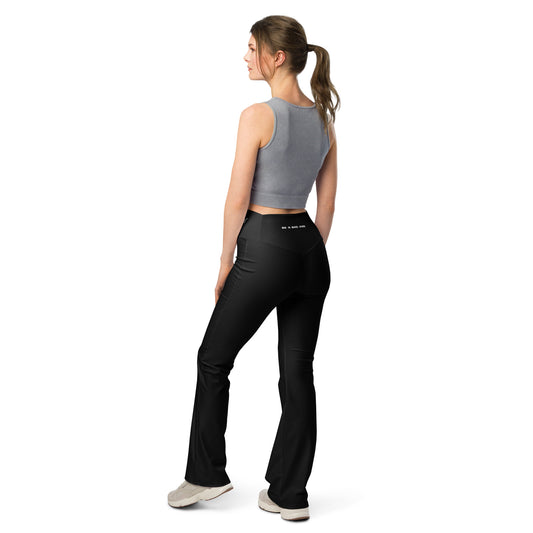 flare leggings black back - basquaredfitness
