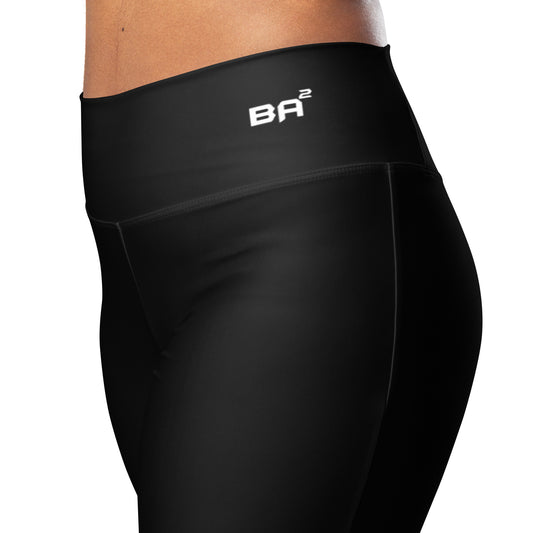 flare leggings black left - basquaredfitness.com