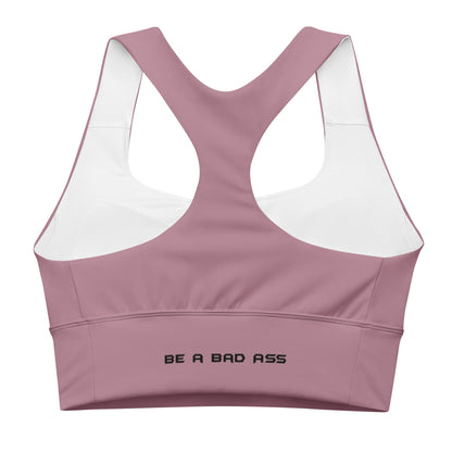 recycled longline sports bra tapestry back - basquaredfitness