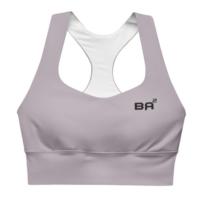recycled longline sports bra lily front - basquaredfitness