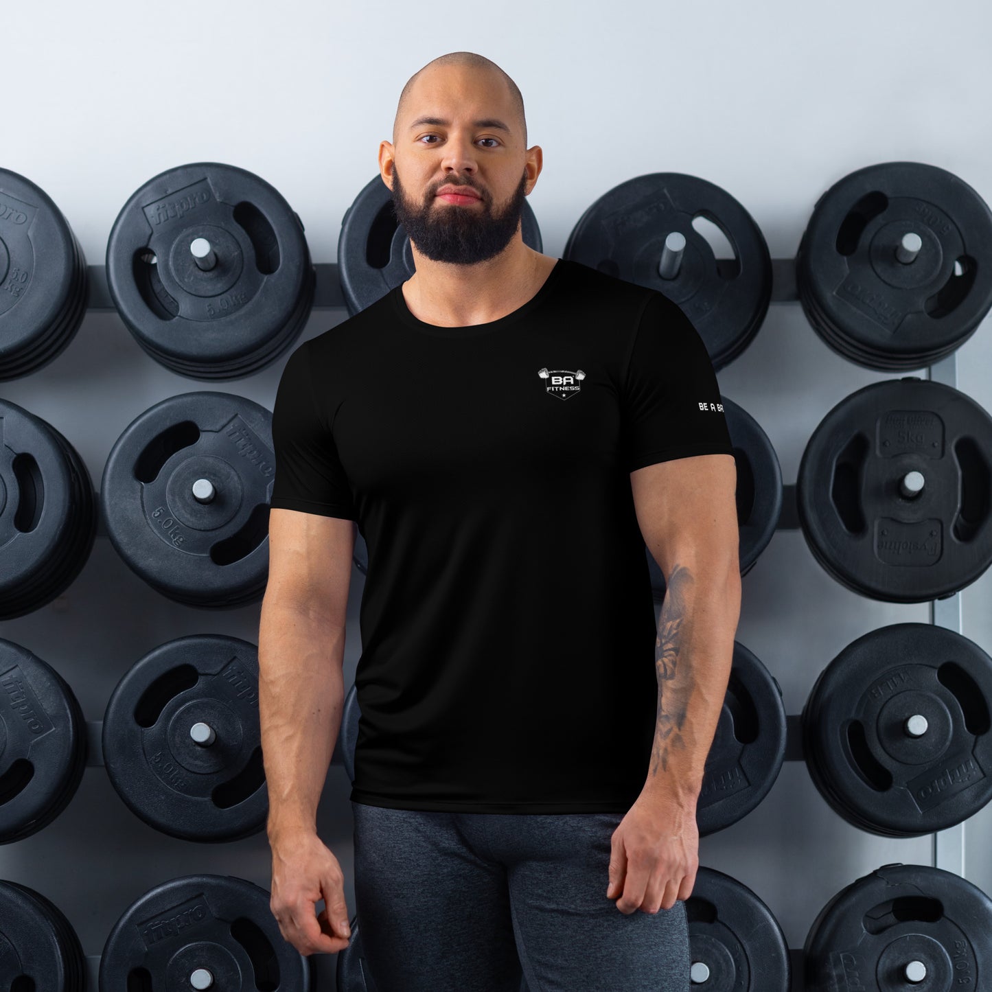 Atheltic t-shirt black - basquaredfitness