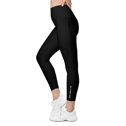 recycled leggings with pockets black left - basquaredfitness