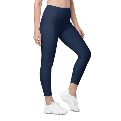 recycled leggings with pocket navy right - basquaredfitness