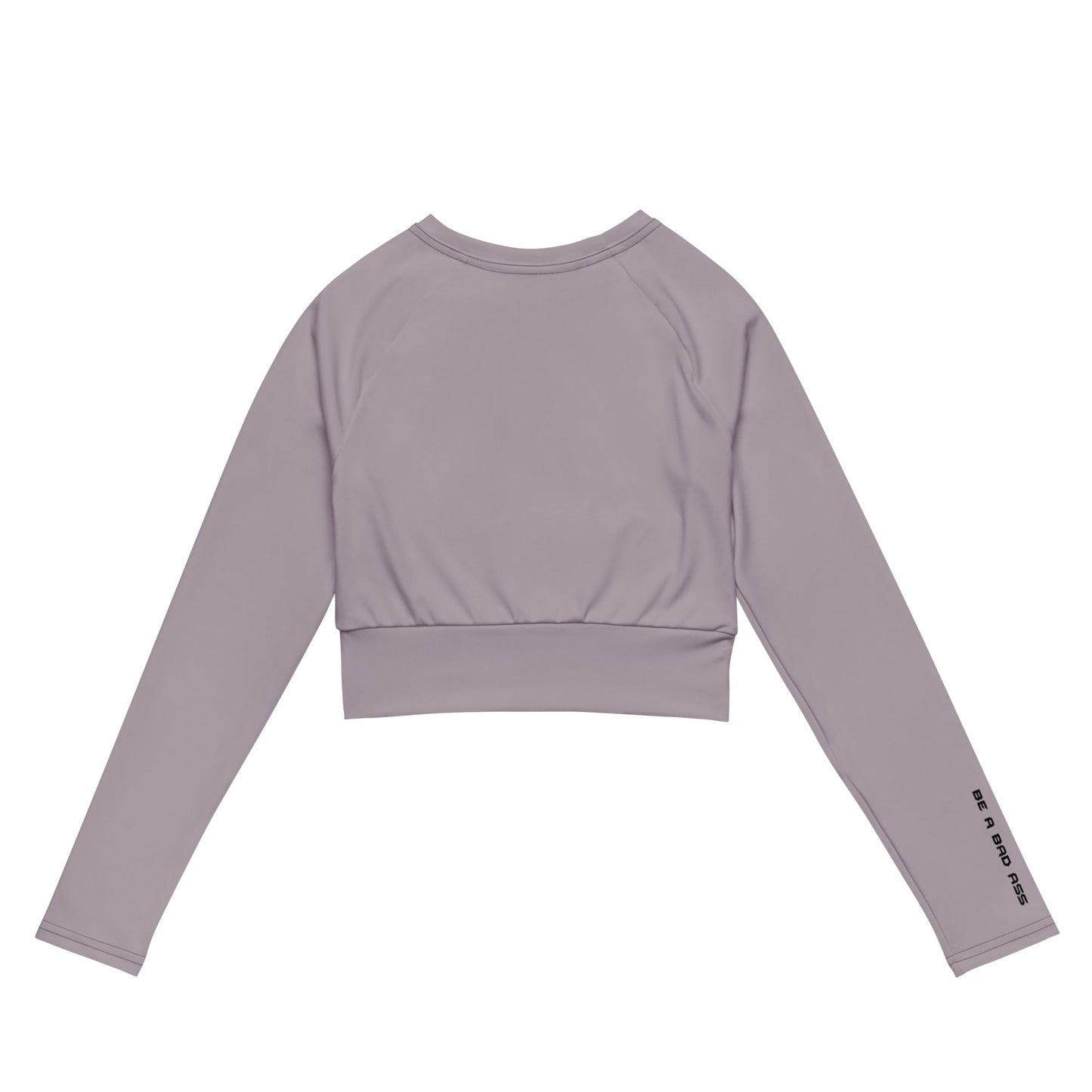 recycled long sleeve crop top lily back - basquaredfitness