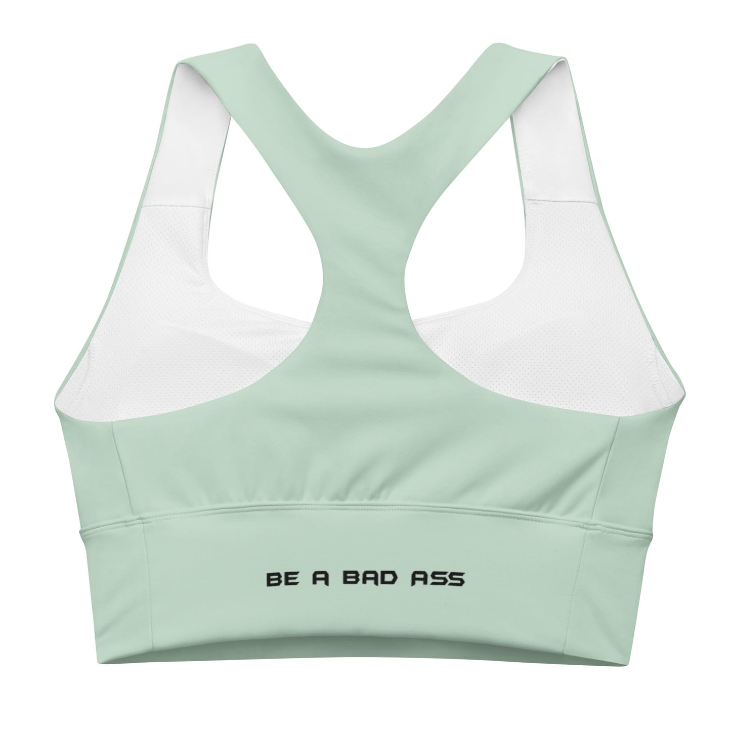 recycled longline sports bra edgewater back - basquaredfitness