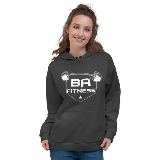 recycled unisex hoodie eclipse front - basquaredfitness