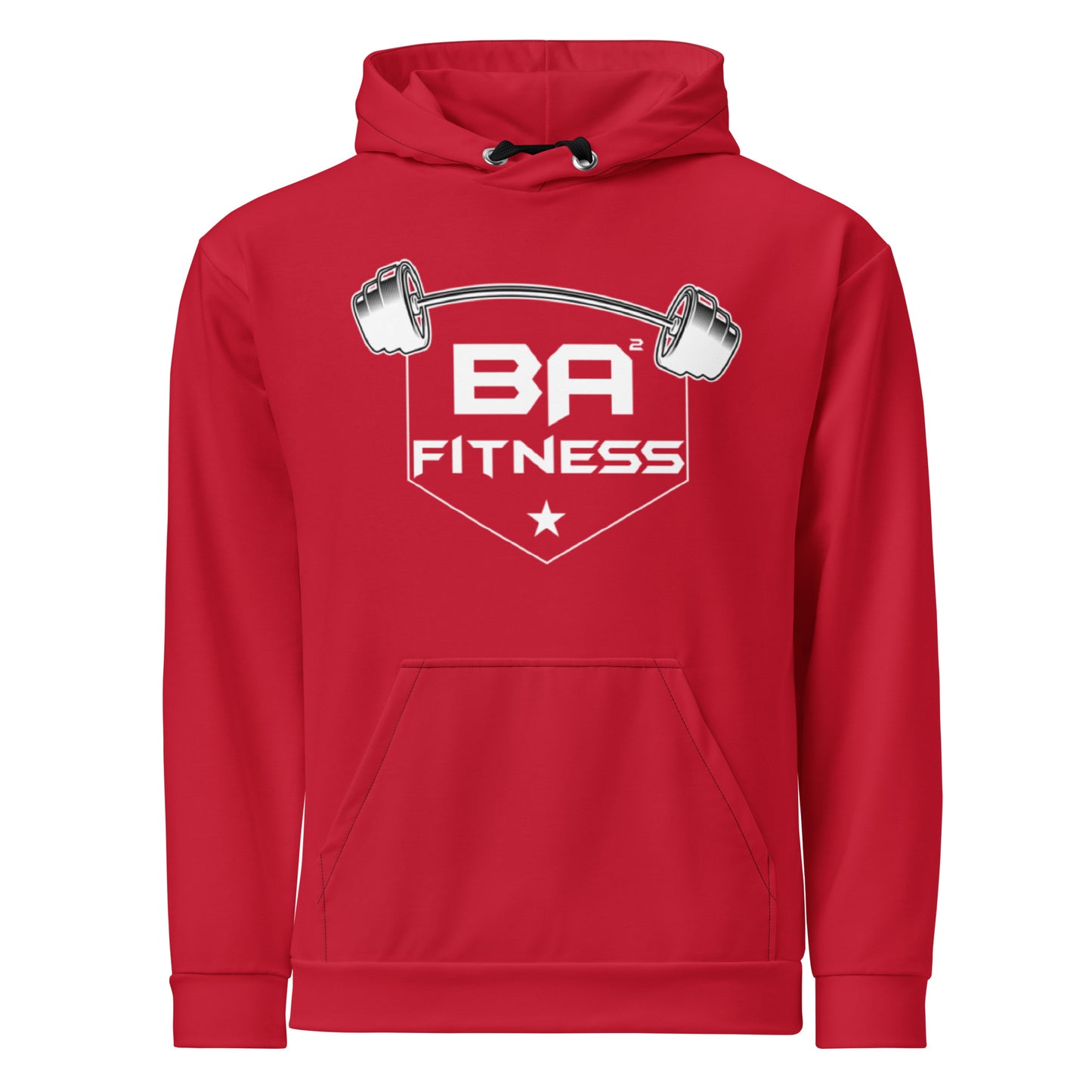Power Squared Performance Hoodie Red Front