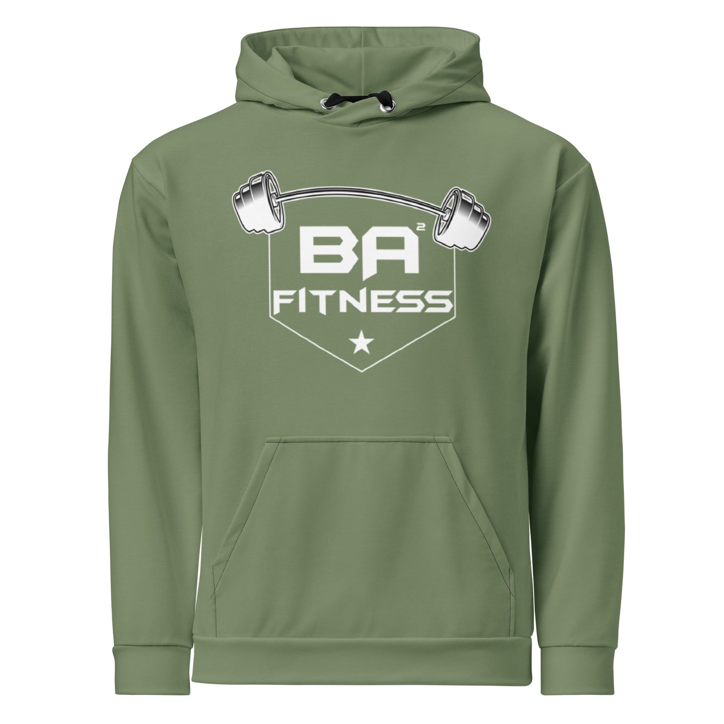 Power Squared Performance Hoodie Camo Green Front