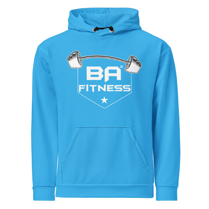 Power Squared Performance Hoodie Deep Sky Blue Front