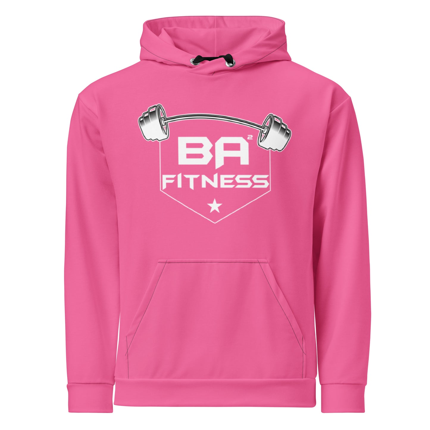 Power Squared Performance Hoodie Brilliant Rose Front