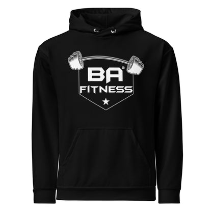 Power Squared Performance Hoodie Black Front